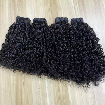 12a 10a Double Drawn Virgin Cuticle Aligned Funmi Hair Aunty Pissy Curl Bundles Egg Curly Human Hair
