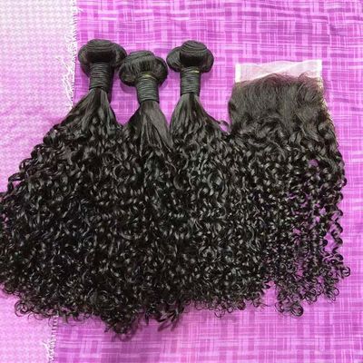12A Super Funmi Double Drawn Human Hair Curl Bundles Kinky Curly Hair Extensions