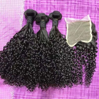 12A Super Funmi Double Drawn Human Hair Curl Bundles Kinky Curly Hair Extensions